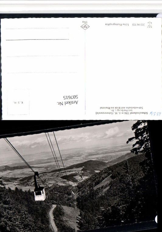 507615, Schauinsland near Freiburg im Breisgau, cable car with views of the Rhine Valley