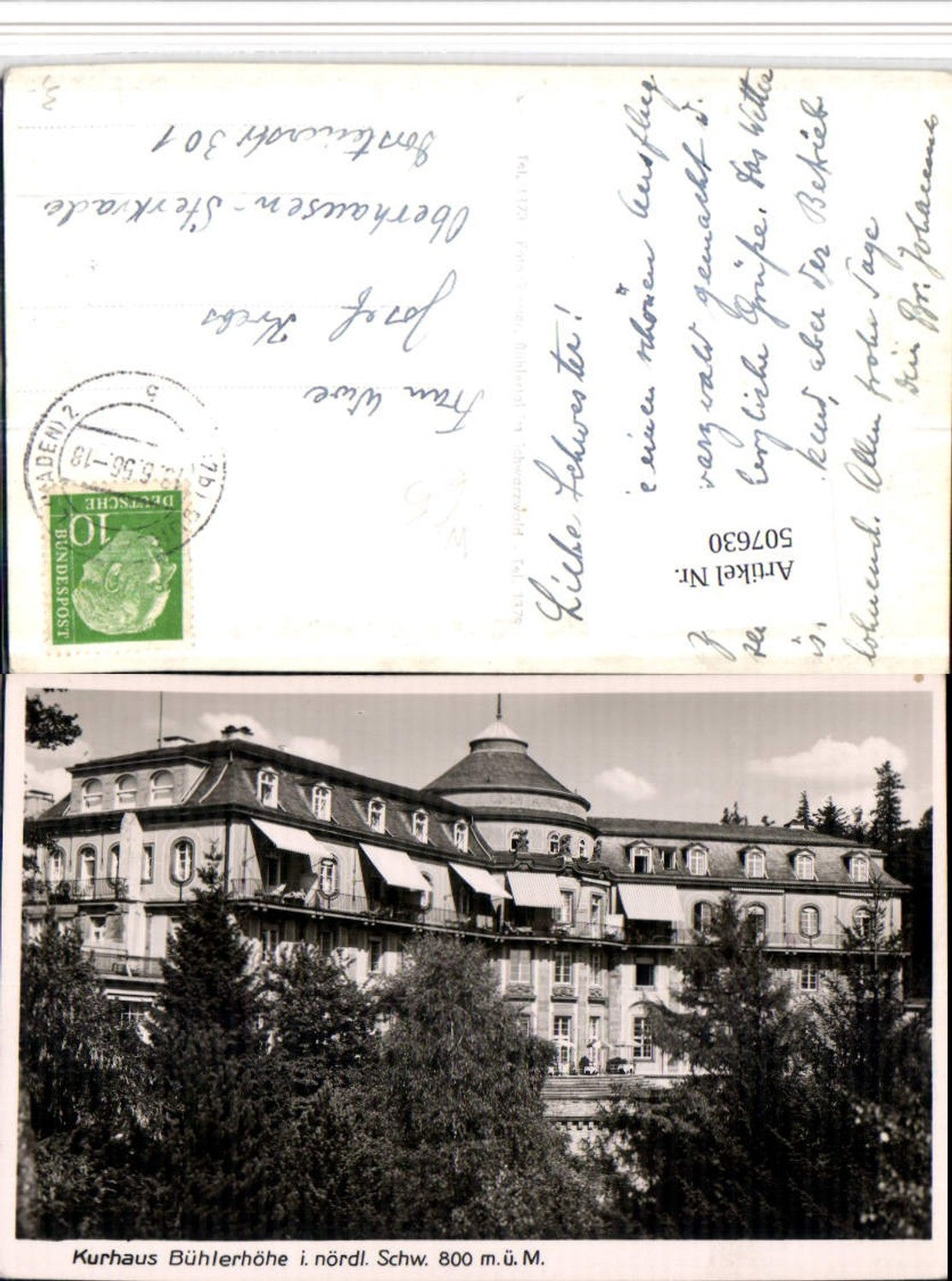 507630,Kurhaus Bühlerhöhe im Schwarzwald b. Bühl