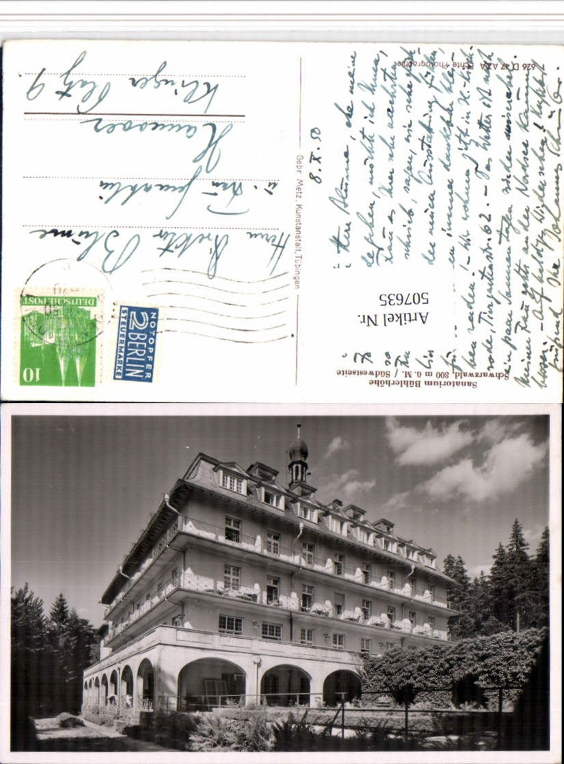 507635,Sanatorium Bühlerhöhe im Schwarzwald b. Bühl