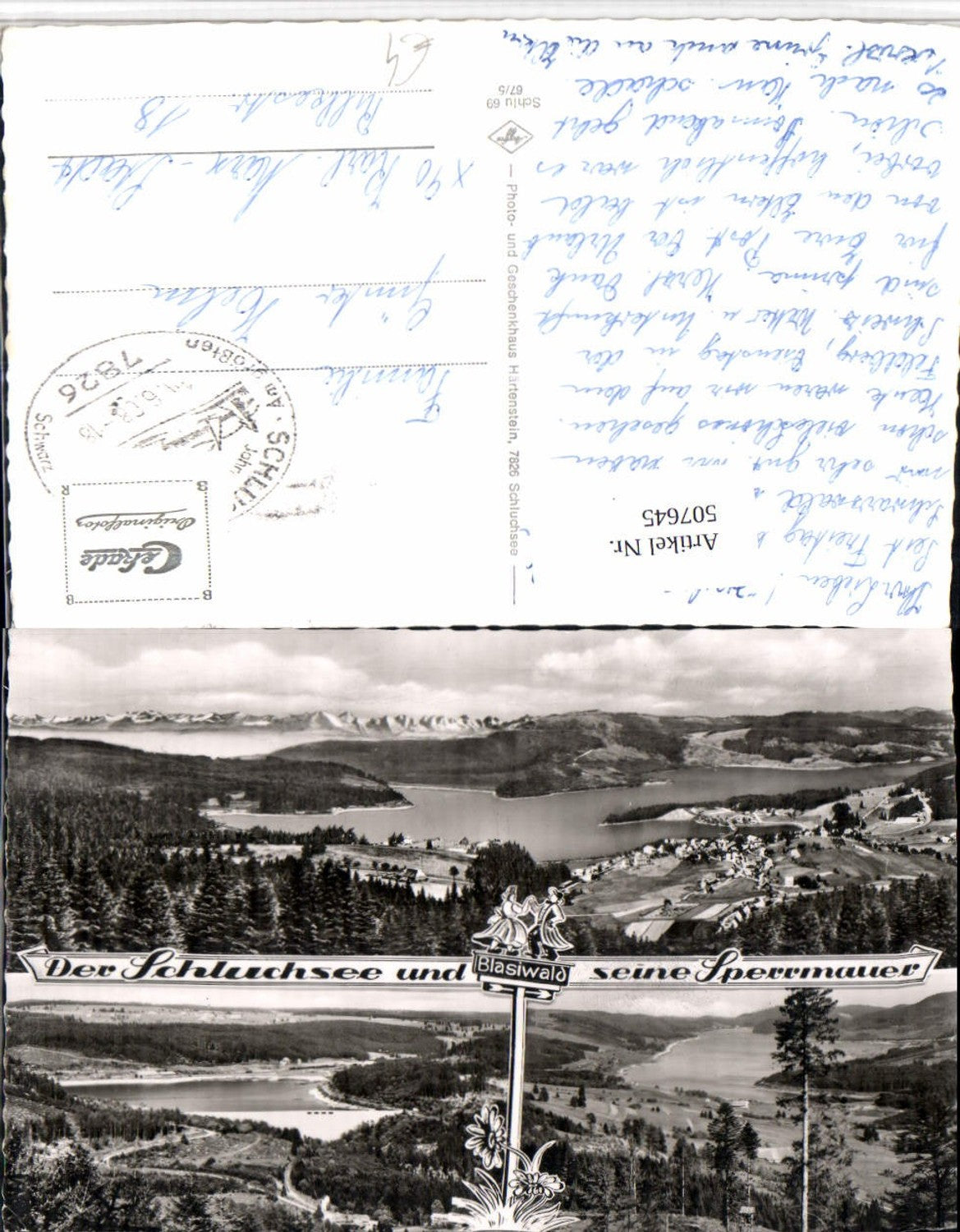 507645,Schluchsee See Totale Sperrmauer Mehrbildkarte