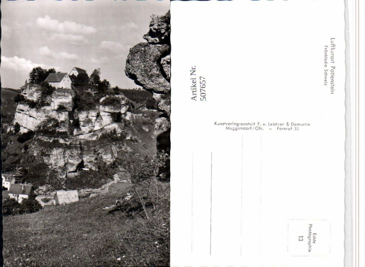 507657,Pottenstein in d. Fränkischen Schweiz Teilansicht