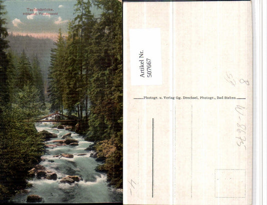 507667,Höllental im Frankenwald Teufelsbrücke b. Bad Steben