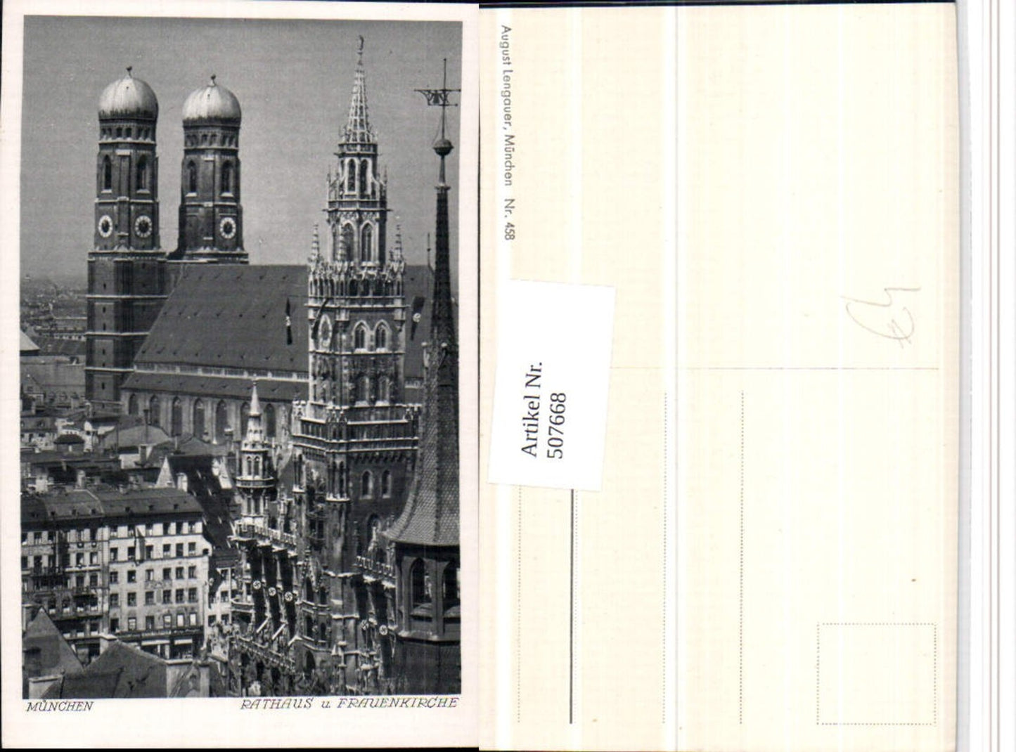 507668,München Rathaus u. Frauenkirche Kirche