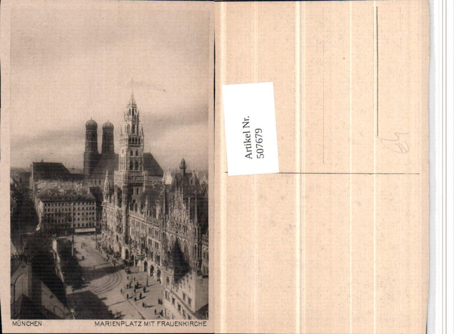 507679,München Marienplatz m. Frauenkirche Kirche