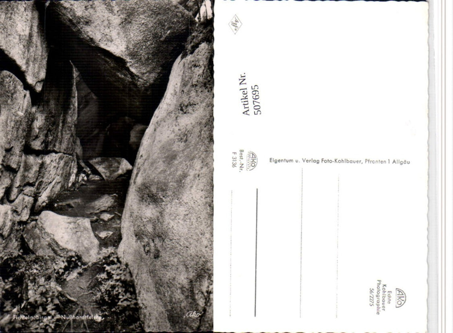 507695,Fichtelgebirge Nußhardtfelsen Felsen b. Wunsiedel