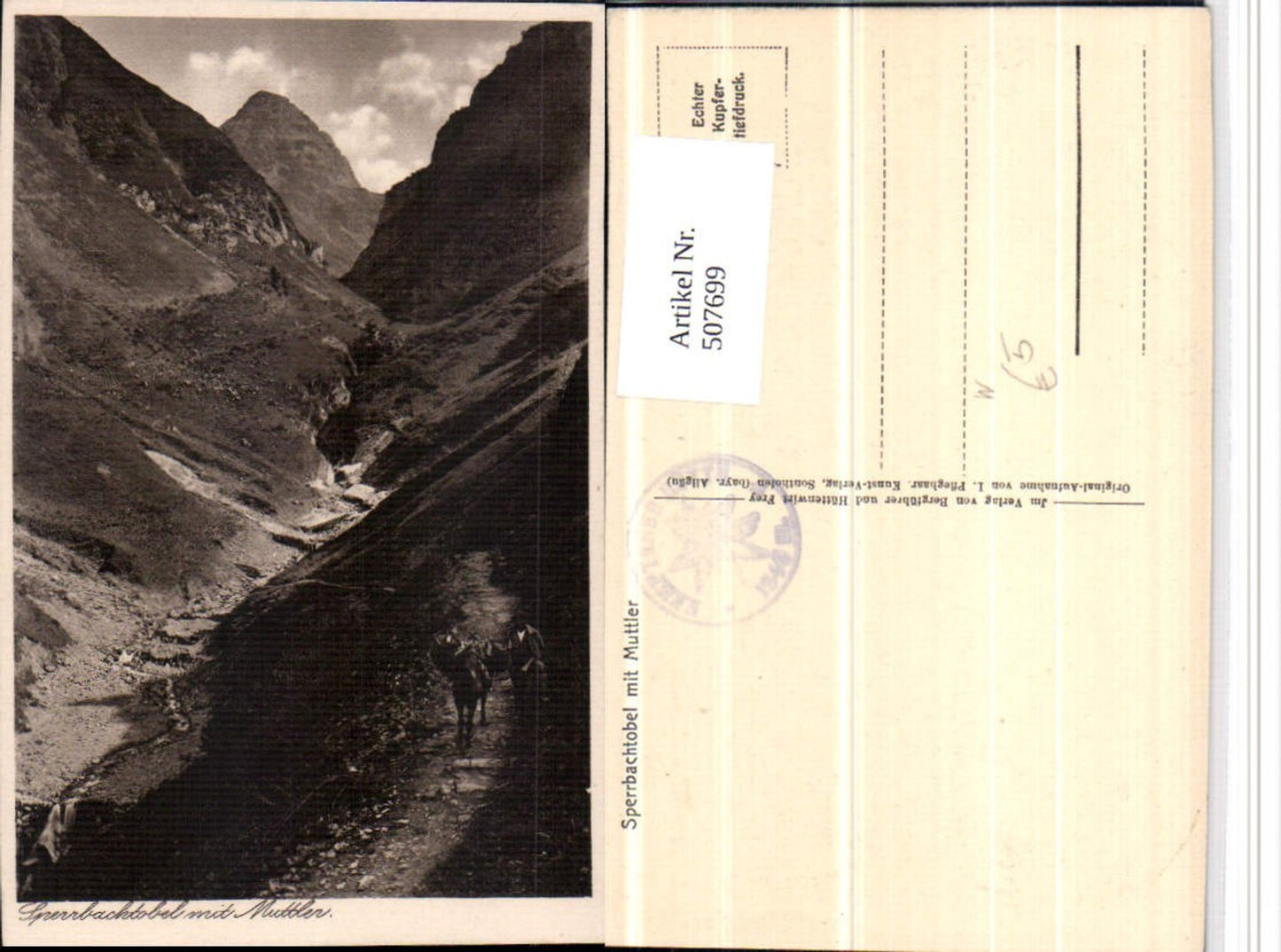 507699,Sperrbachtobel m. Muttler b. Oberstdorf Bergkulisse