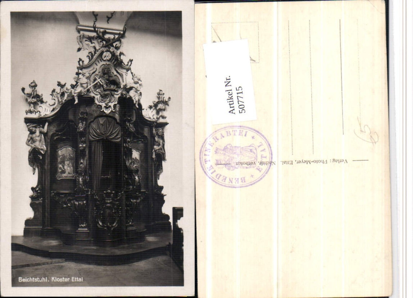 507715,Ettal Kloster Beichtstuhl