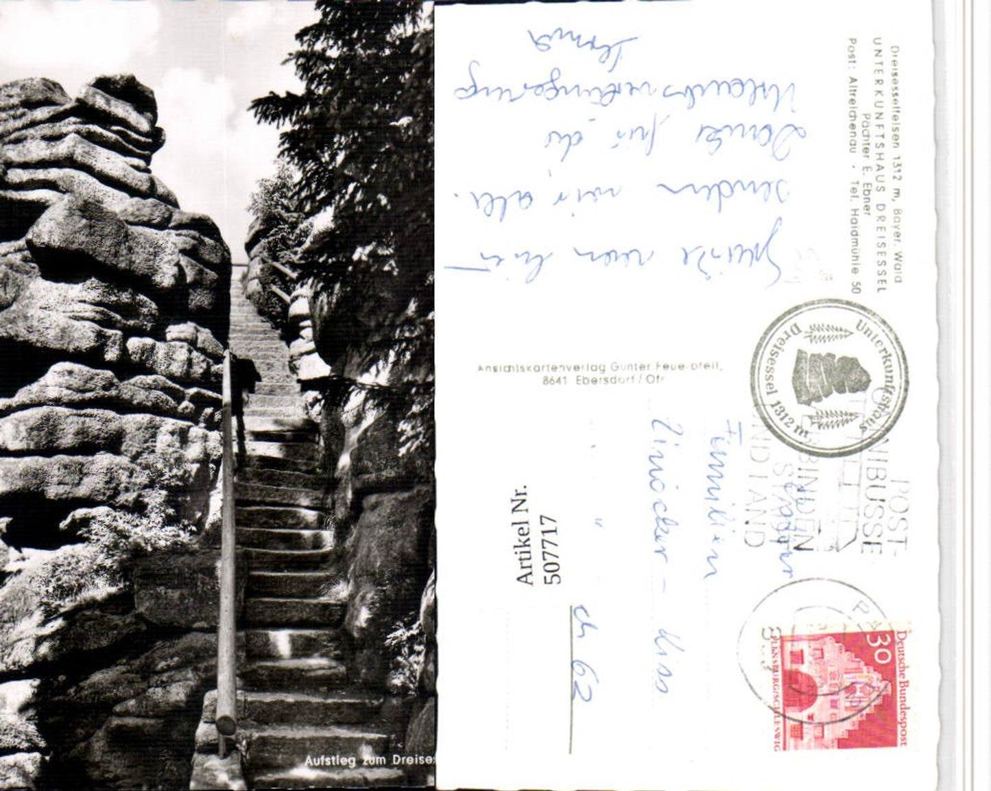 507717,Aufstieg zum Dreisessel b. Altreichenau Stiege