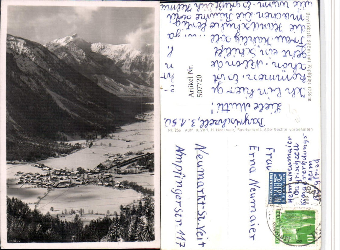 507720,Bayrischzell Totale m. Aiplspitze Bergkulisse Winterbild