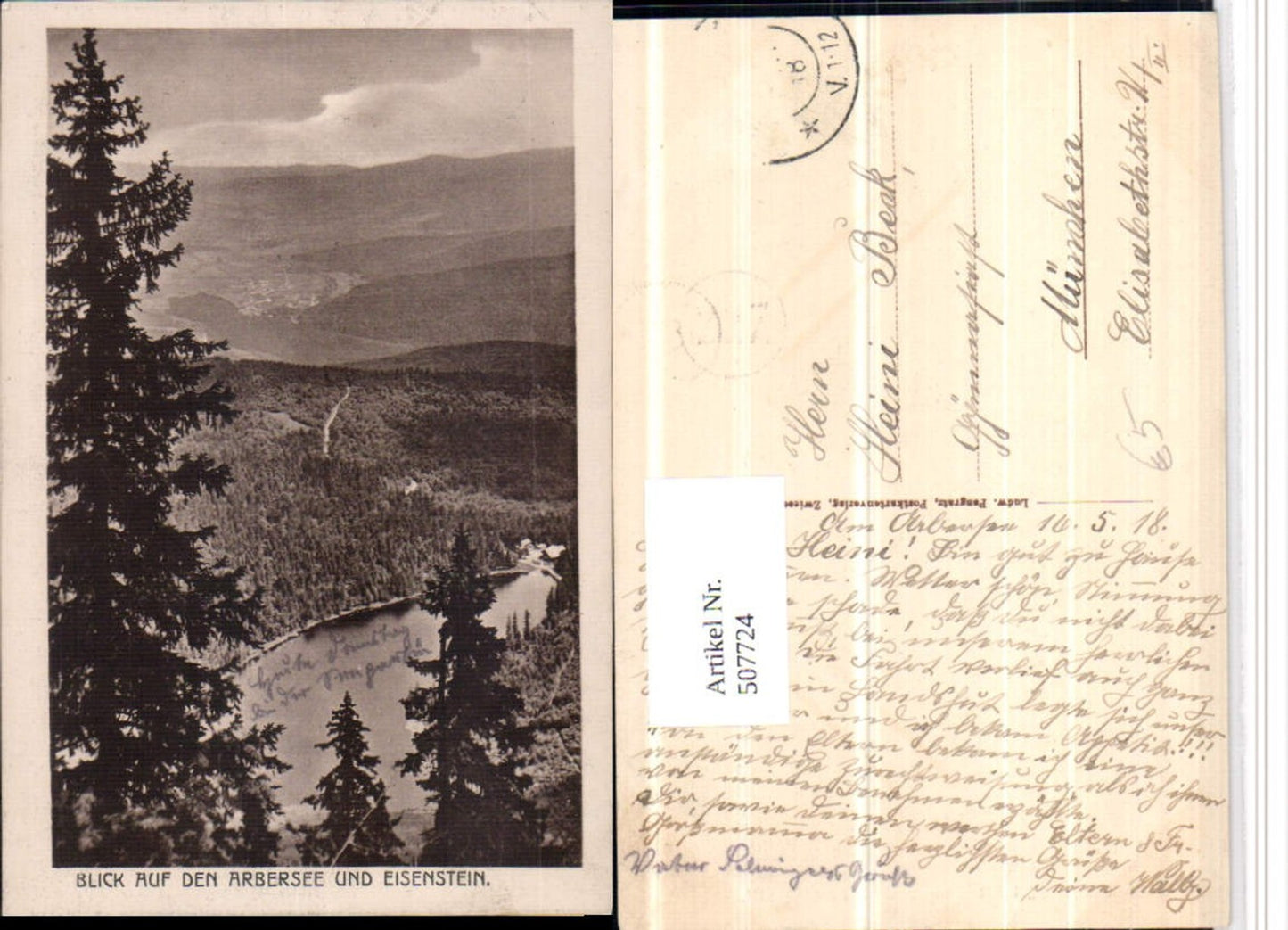507724,Blick auf den Arbersee See u. Bayerisch Eisenstein