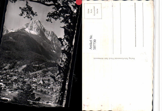 507730,Mittenwald Totale m. Wetterstein Bergkulisse