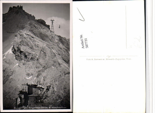 507731,Zugspitzbahn Seilbahn Bergstation m. Münchnerhaus b. Garmisch