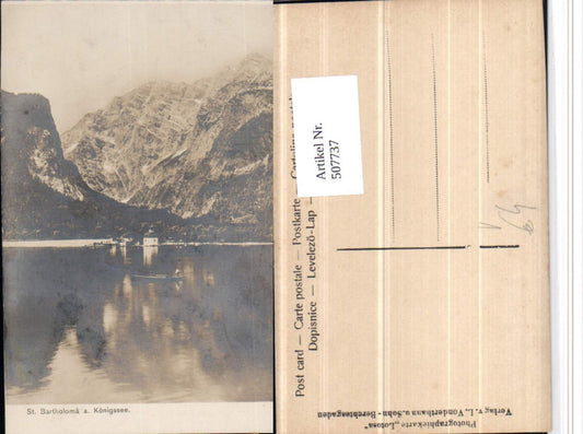 507737,St. Bartholomä am Königssee b. Schönau pub L. Vonderthann