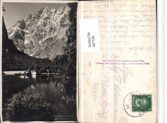 507739,St. Bartholomä am Königssee b. Schönau Bergkulisse pub Foto Gerl