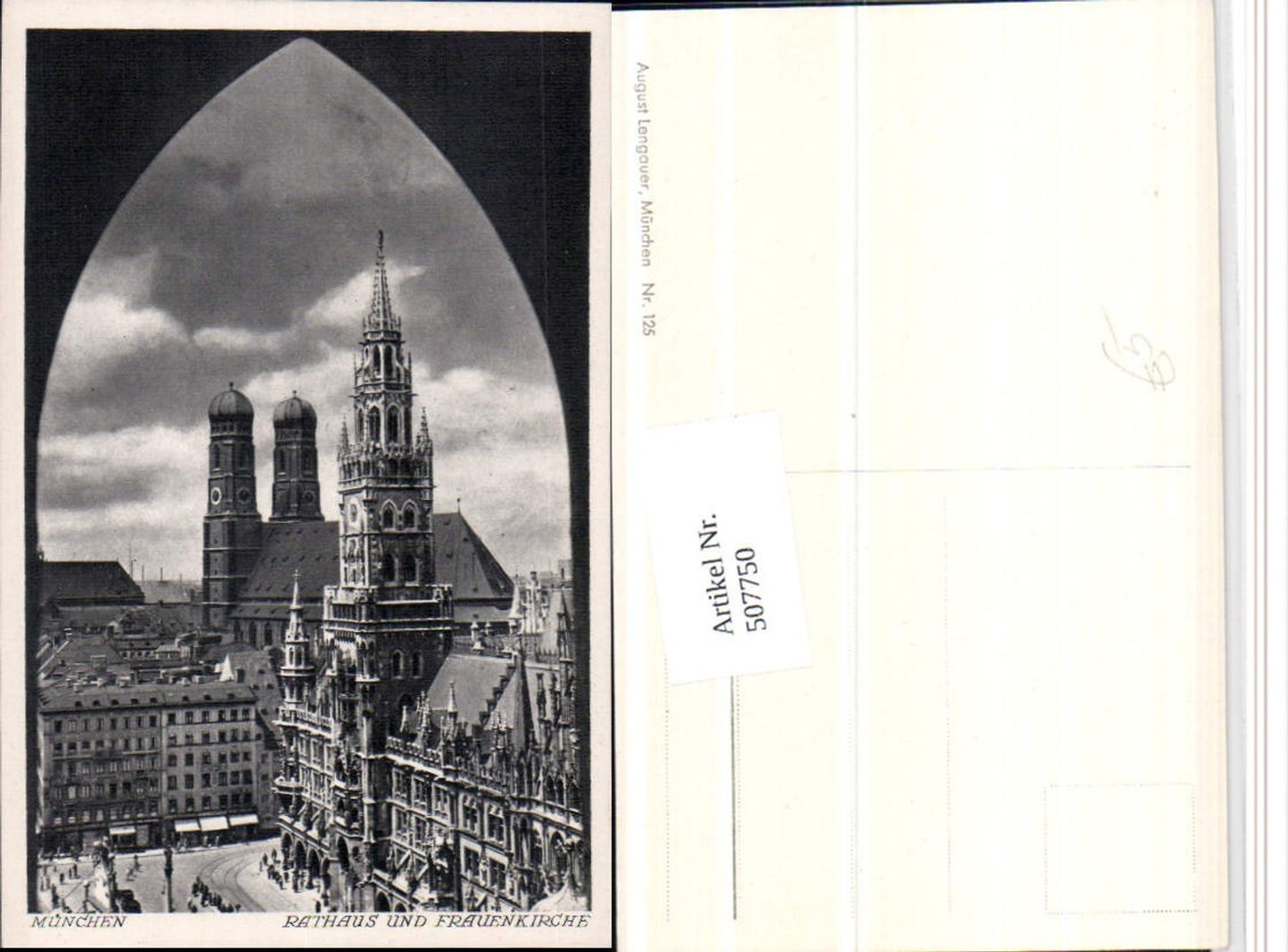 507750,München Rathaus u. Frauenkirche Kirche