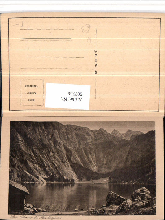 507756,Obersee See b. Berchtesgaden Bergkulisse