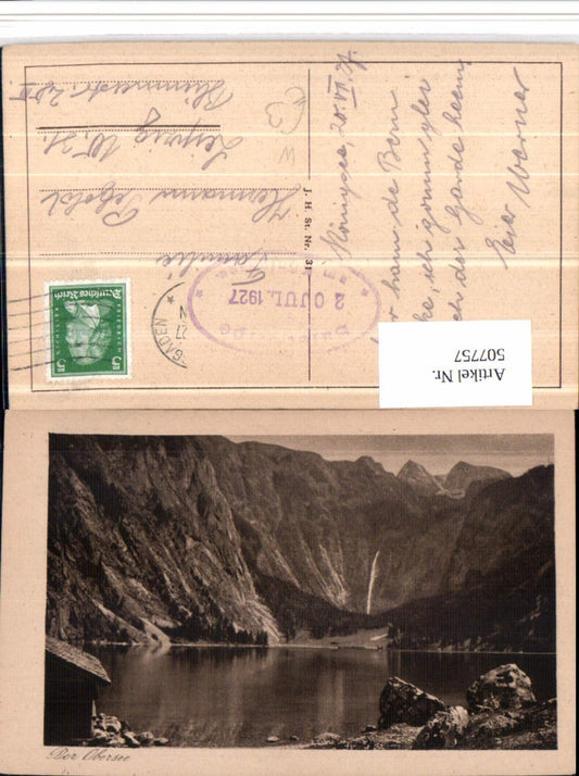 507757,Obersee See b. Berchtesgaden Bergkulisse