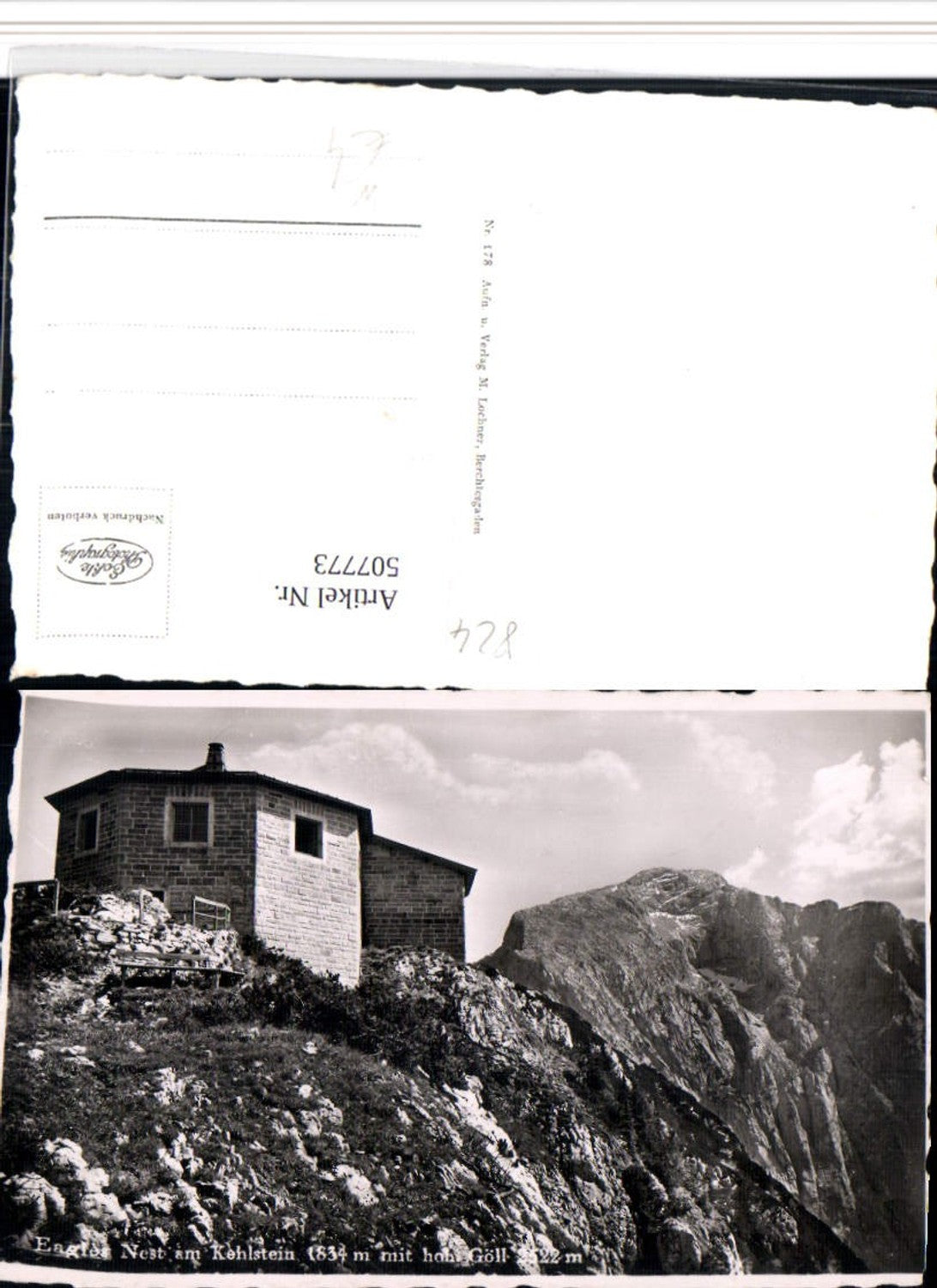 507773,Eagles Nest am Kehlstein b. Berchtesgaden m. Hohen Göll Bergkulisse