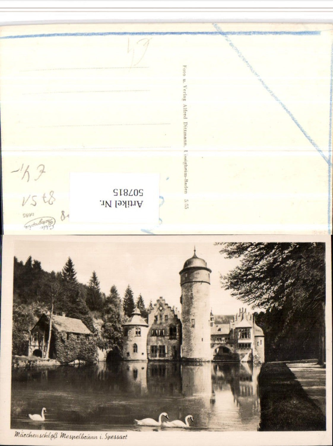 507815,Mespelbrunn im Spessart Märchenschloss Schwäne