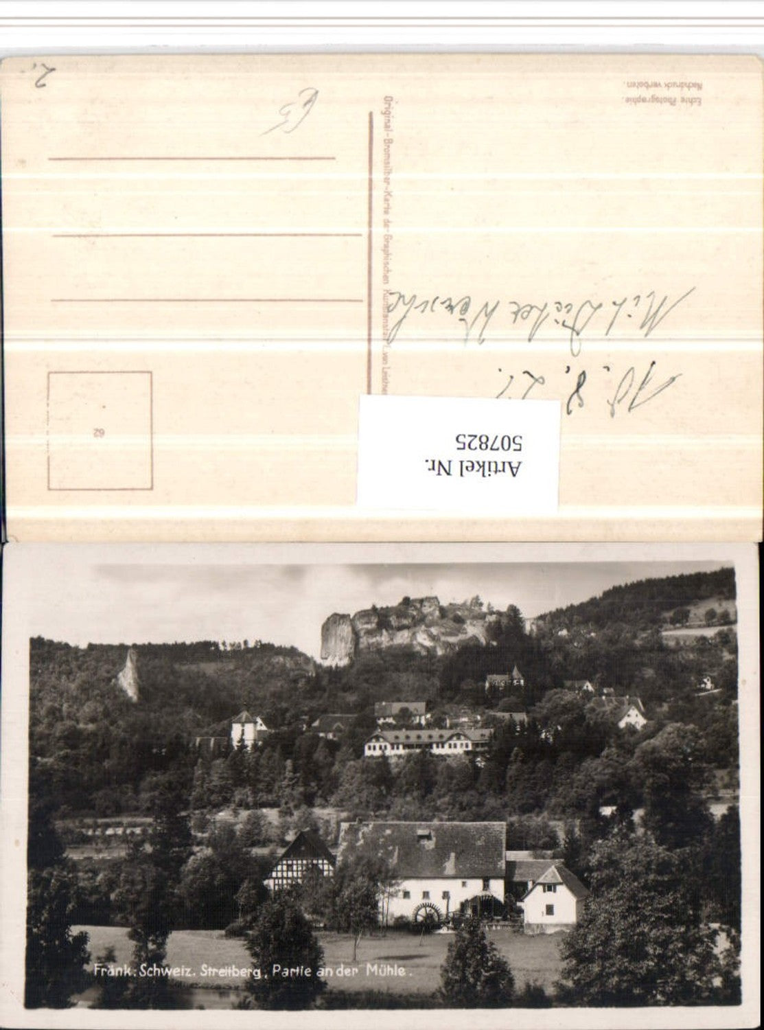 507825,Fränkische Schweiz Streitberg b. Wiesenttal Partie an d. Mühle