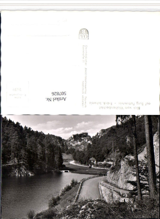 507826,Fränkische Schweiz Blick vom Weihersbachtal auf Burg Pottenstein