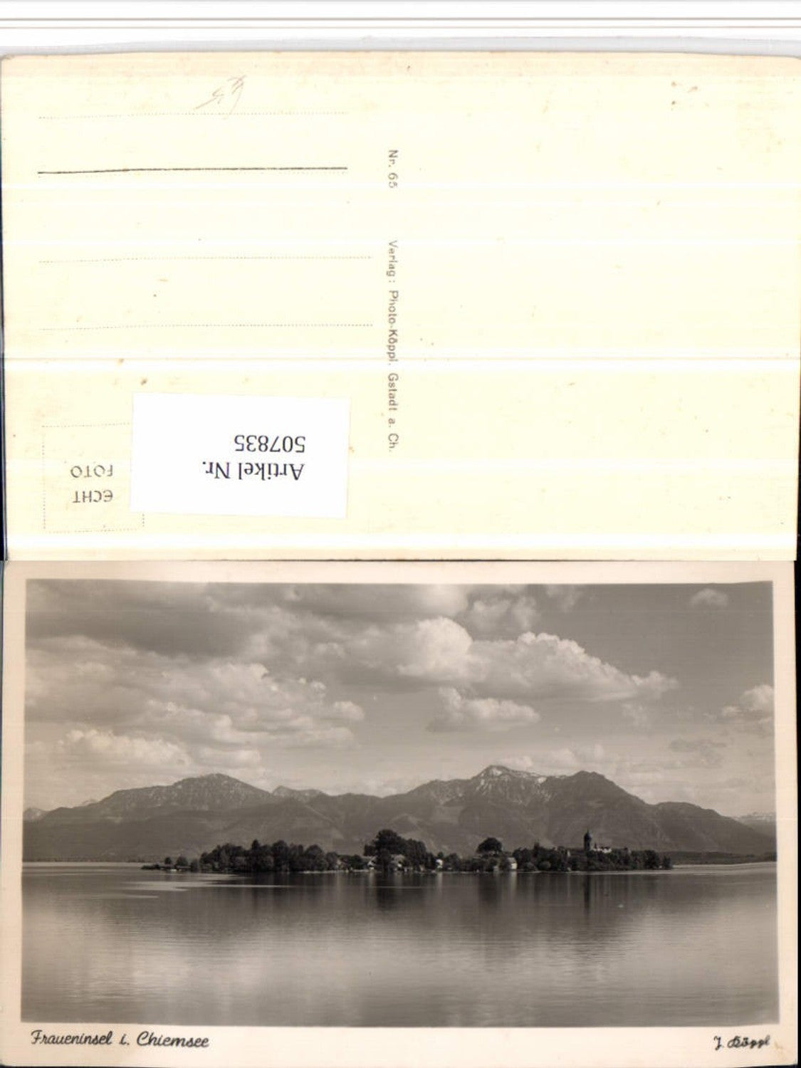 507835,Fraueninsel im Chiemsee Totale Bergkulisse
