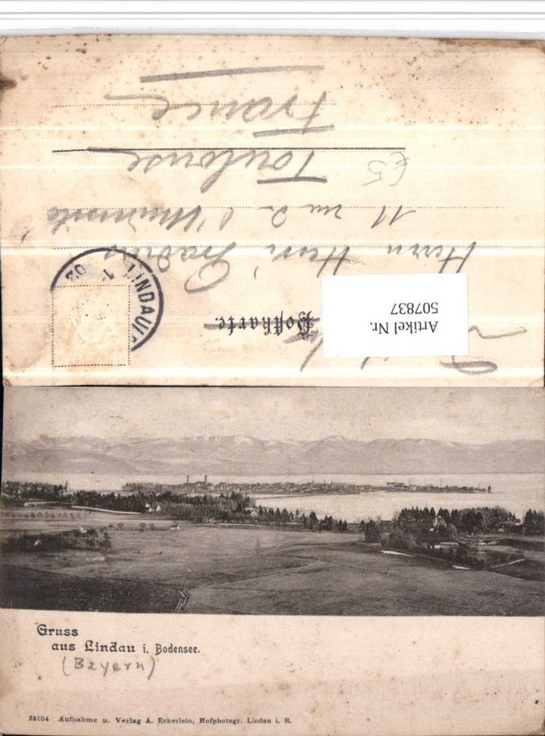 507837,Gruß aus Lindau im Bodensee Totale Bergkulisse
