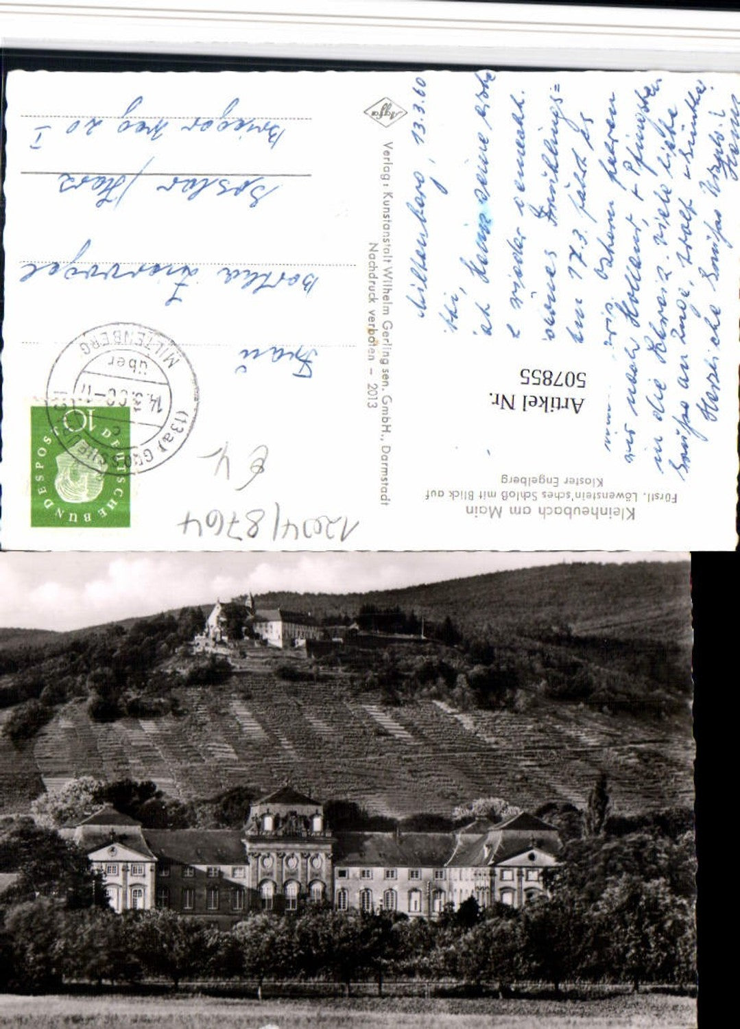 507855,Kleinheubach am Main Löwenstein'sches Schloss m. Kloster Engelberg