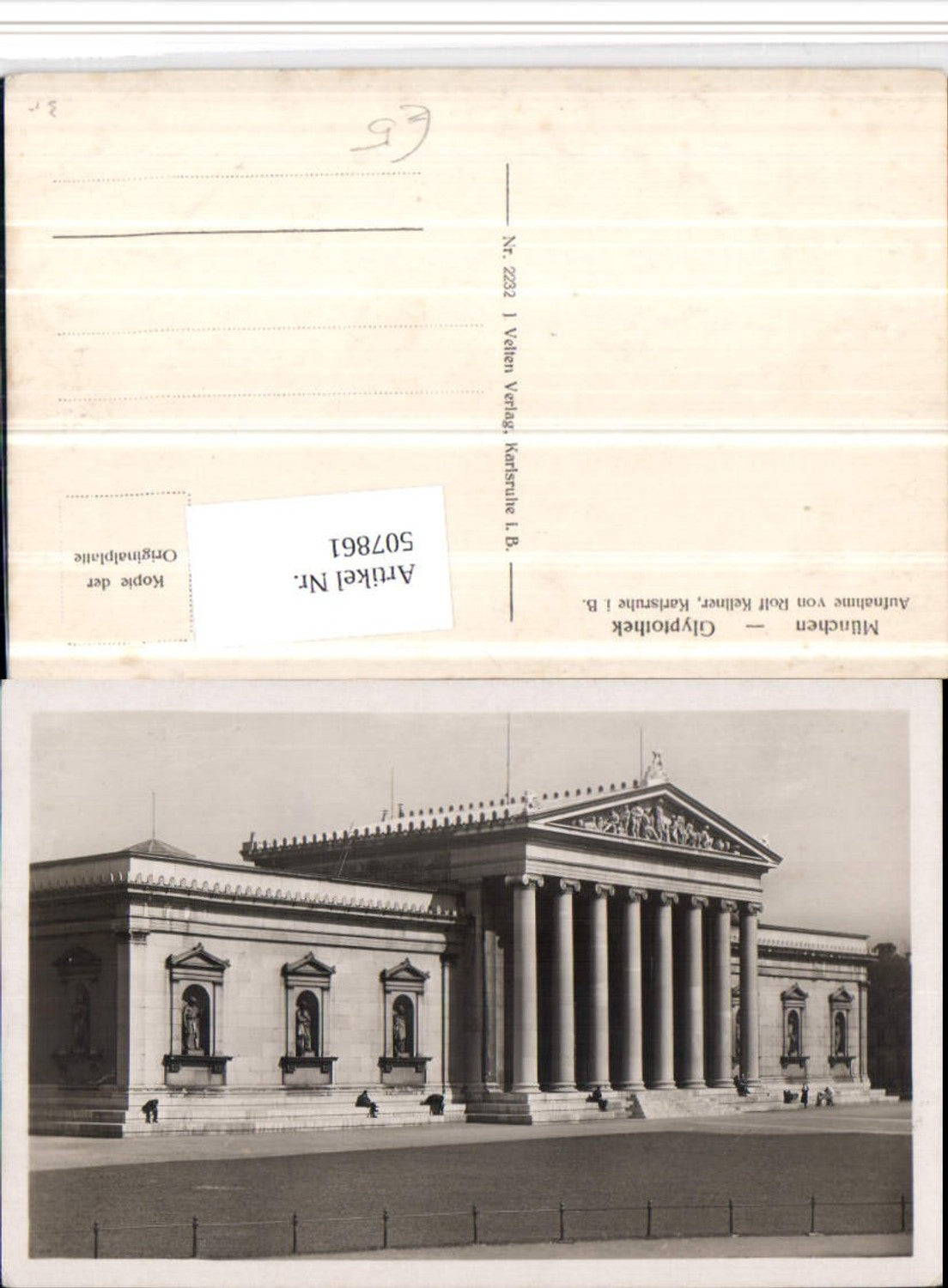 507861,München Glyptothek Gebäude