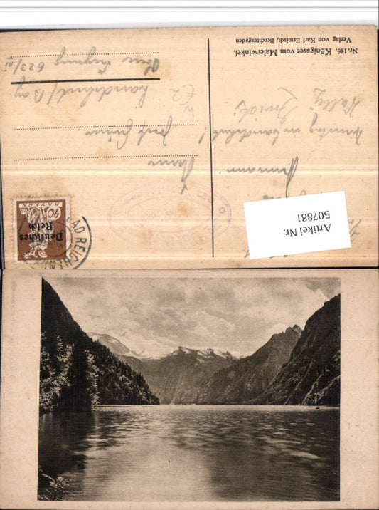 507881,Königssee See b. Schönau vom Malerwinkel Bergkulisse