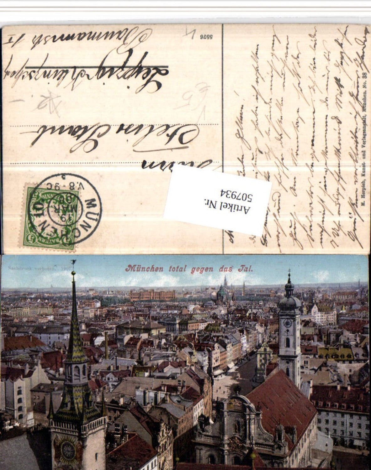 507934,München Teilansicht geg. Tal Kirche pub M. Herpich 38