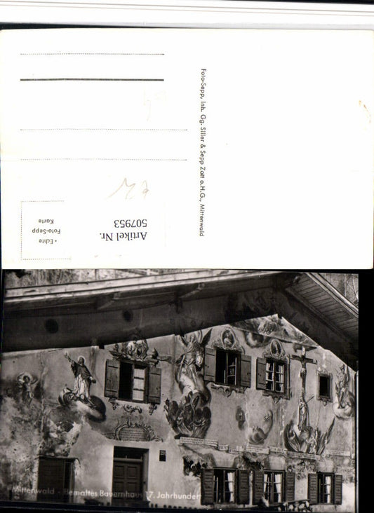 507953,Mittenwald Bemaltes Bauernhaus