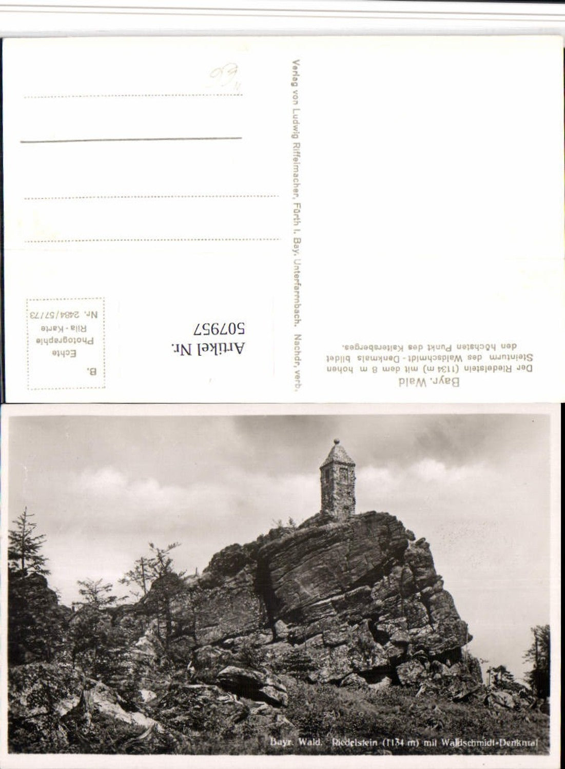 507957,Riedelstein b. Arrach m. Waldschmidt-Denkmal