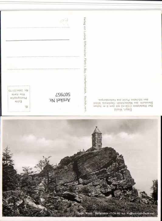 507957,Riedelstein b. Arrach m. Waldschmidt-Denkmal