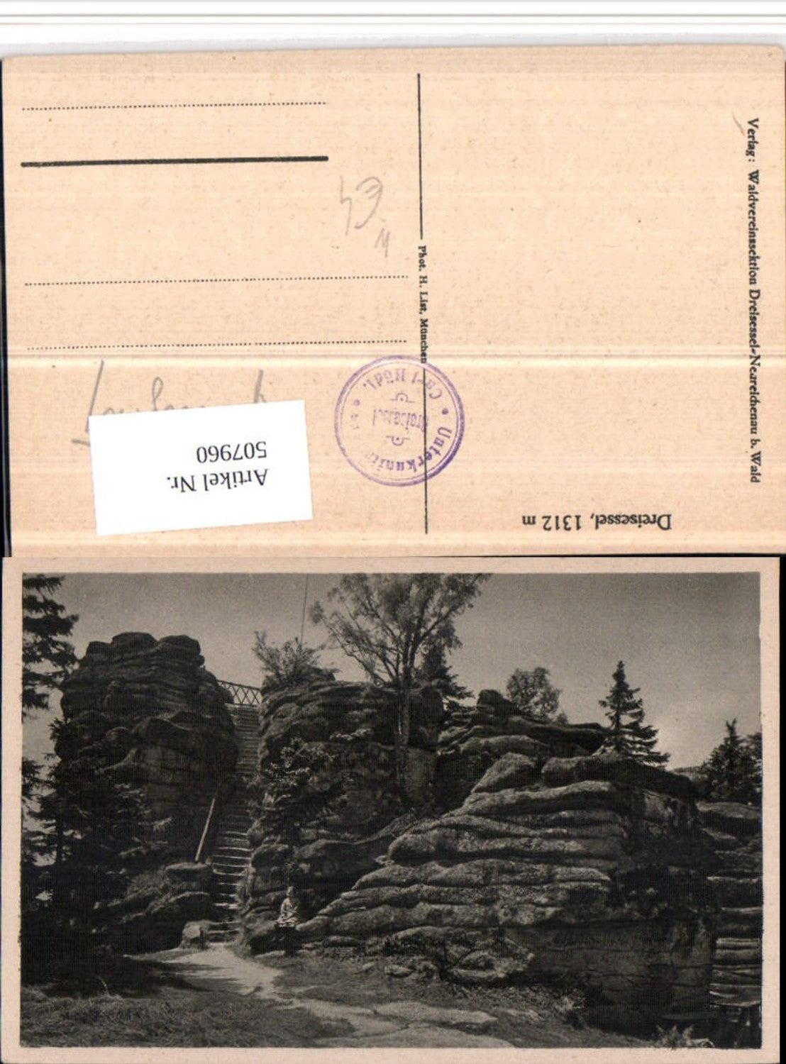 507960,Dreisessel b. Neureichenau Felsen
