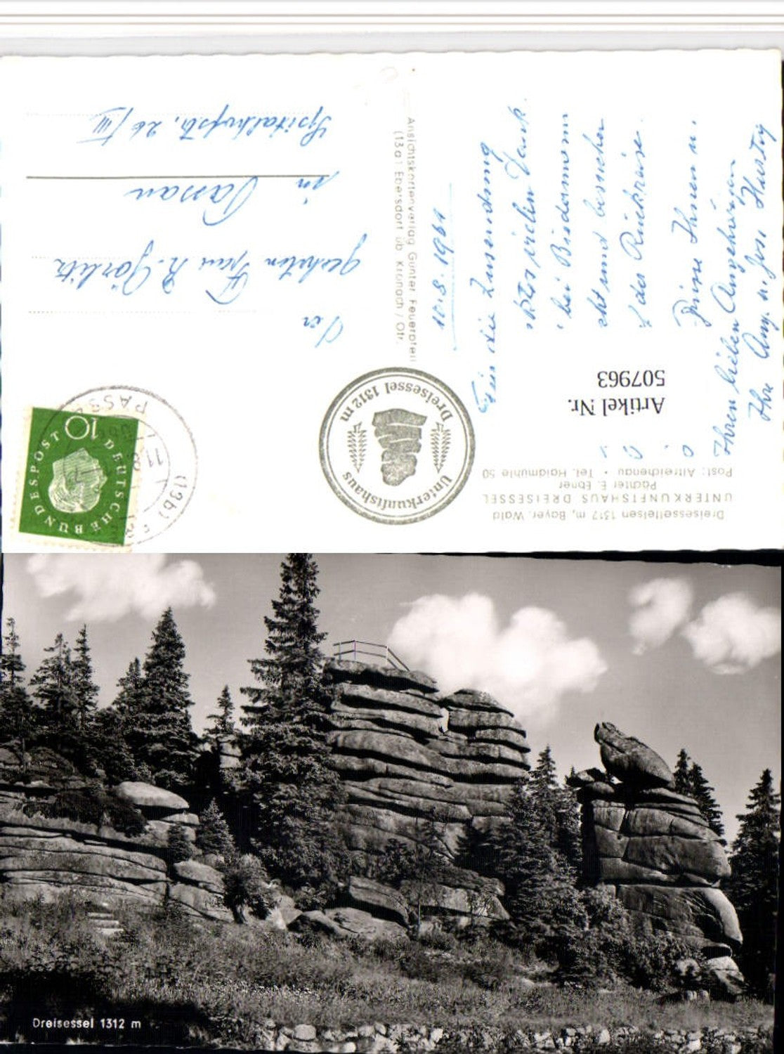 507963,Dreisessel b. Neureichenau Felsen