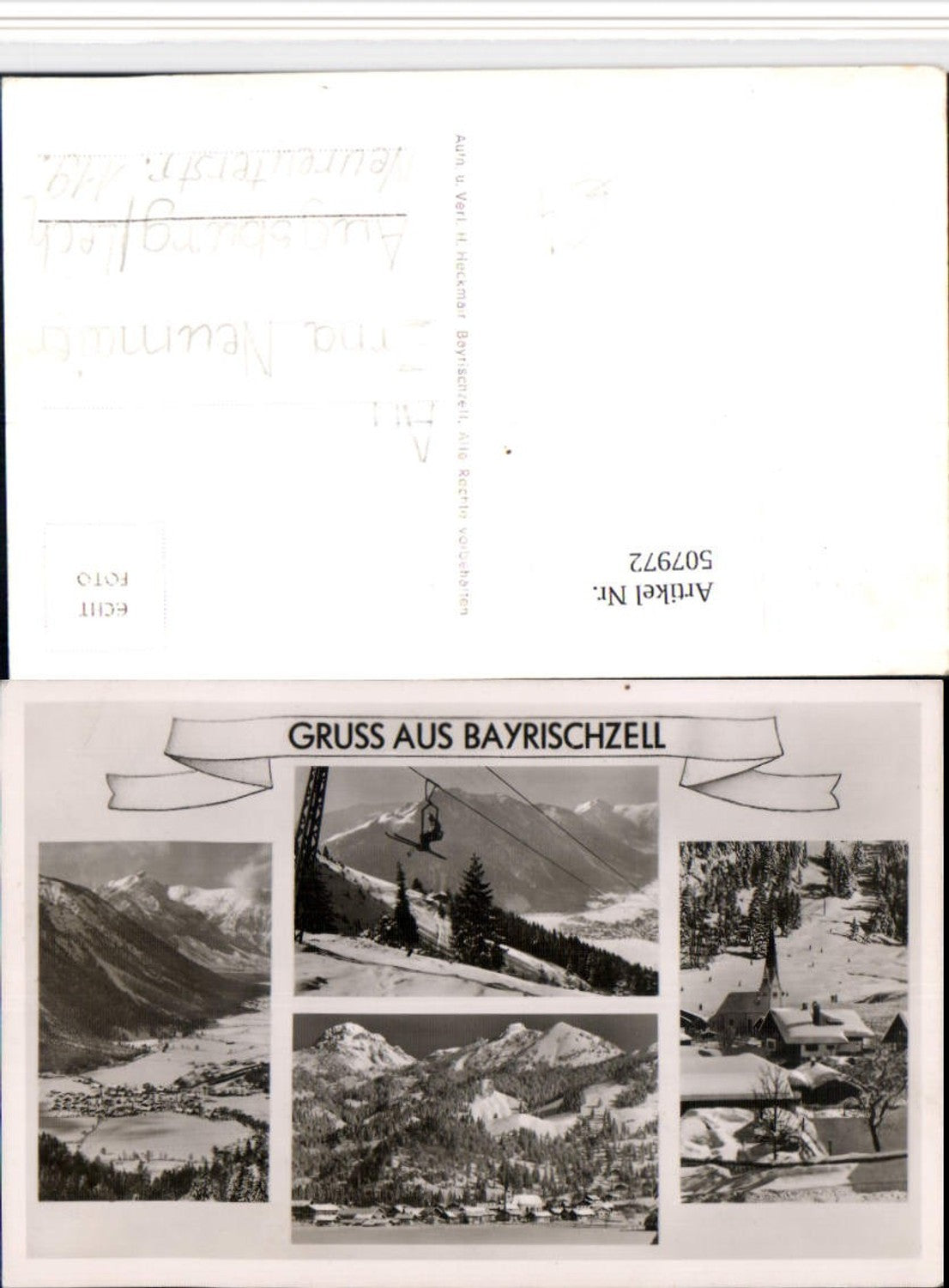 507972,Bayrischzell Totale Sessellift Winterbilder Mehrbildkarte