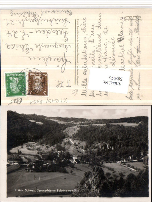 507976,Fränkische Schweiz Behringersmühle b. Gößweinstein Totale