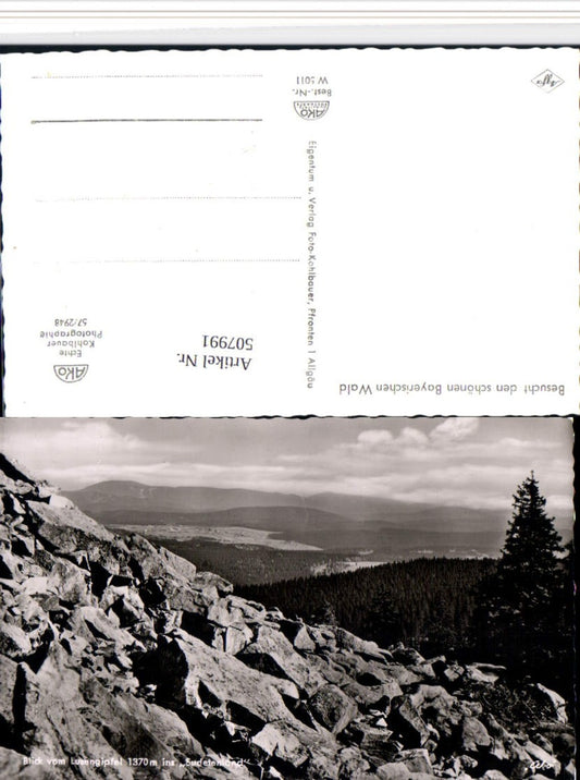 507991,Blick vom Lusengipfel b. Freyung ins Sudetenland