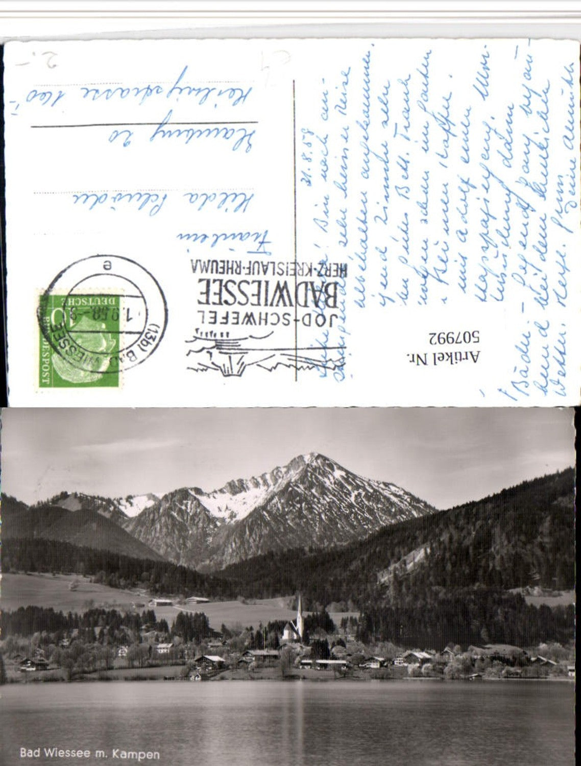 507992,Bad Wiessee Totale m. Kampen Bergkulisse