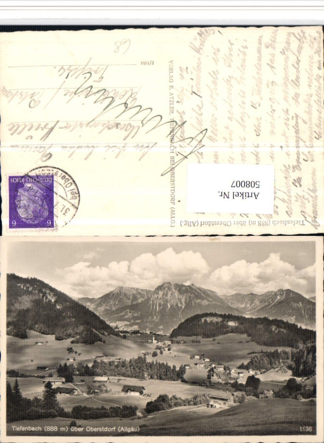 508007,Tiefenbach über Oberstdorf Totale Bergkulisse