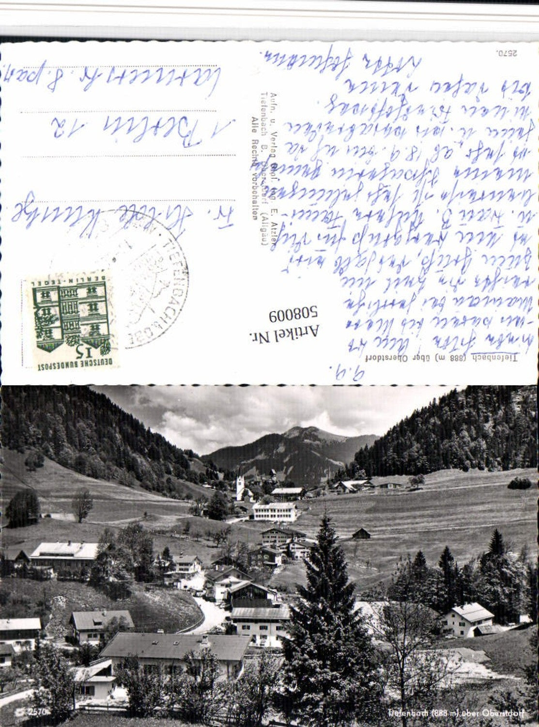 508009,Tiefenbach im Allgäu b. Oberstdorf Totale