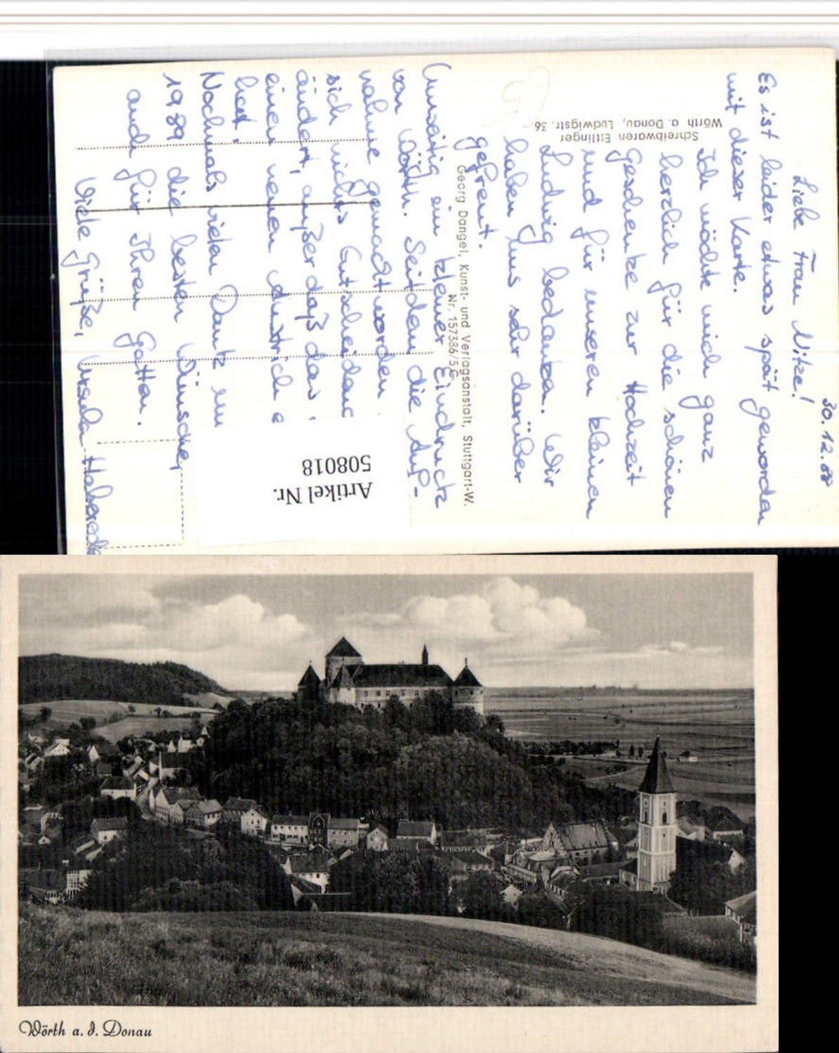 508018,Wörth an d. Donau Totale m. Schloss