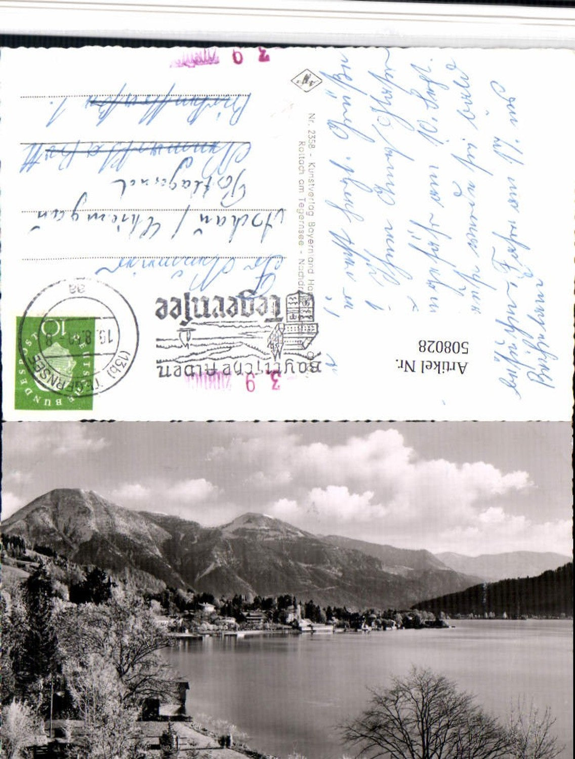 508028,Tegernsee Teilansicht m. Wallberg u. Blauberge Bergkulisse