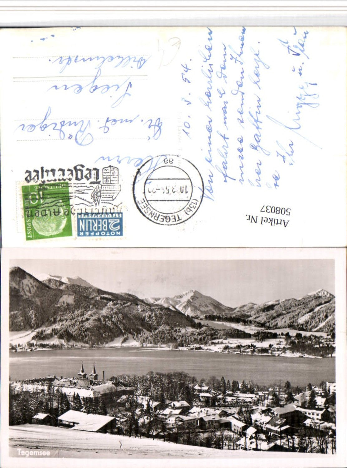 508037,Tegernsee Totale Bergkulisse Winterbild