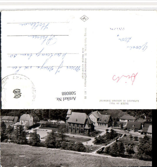 508088,Sieber im Harz b. Herzberg Teilansicht Kirche