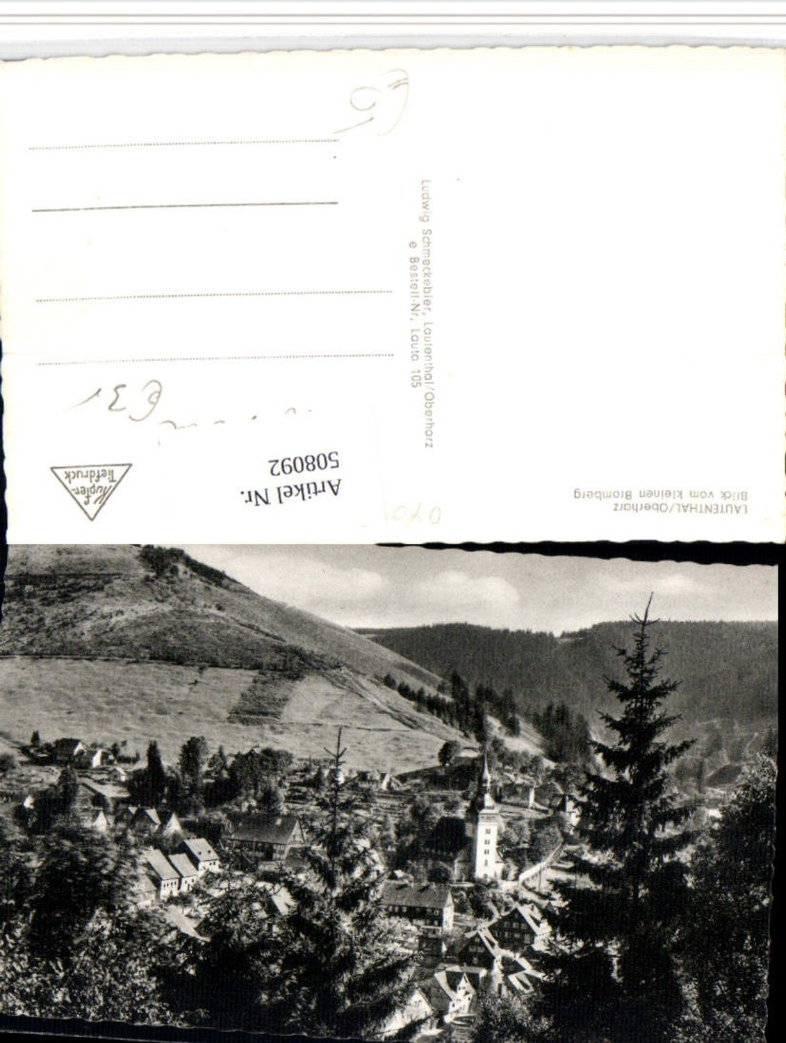 508092,Lautenthal im Oberharz Totale vom kleinen Bromberg