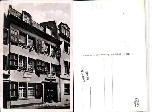 508102,Bonn am Rhein Beethovenhaus Haus