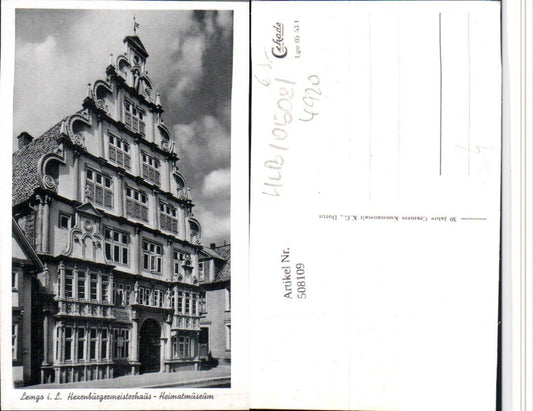 508109,Lemgo Hexenbürgermeisterhaus Heimatmuseum