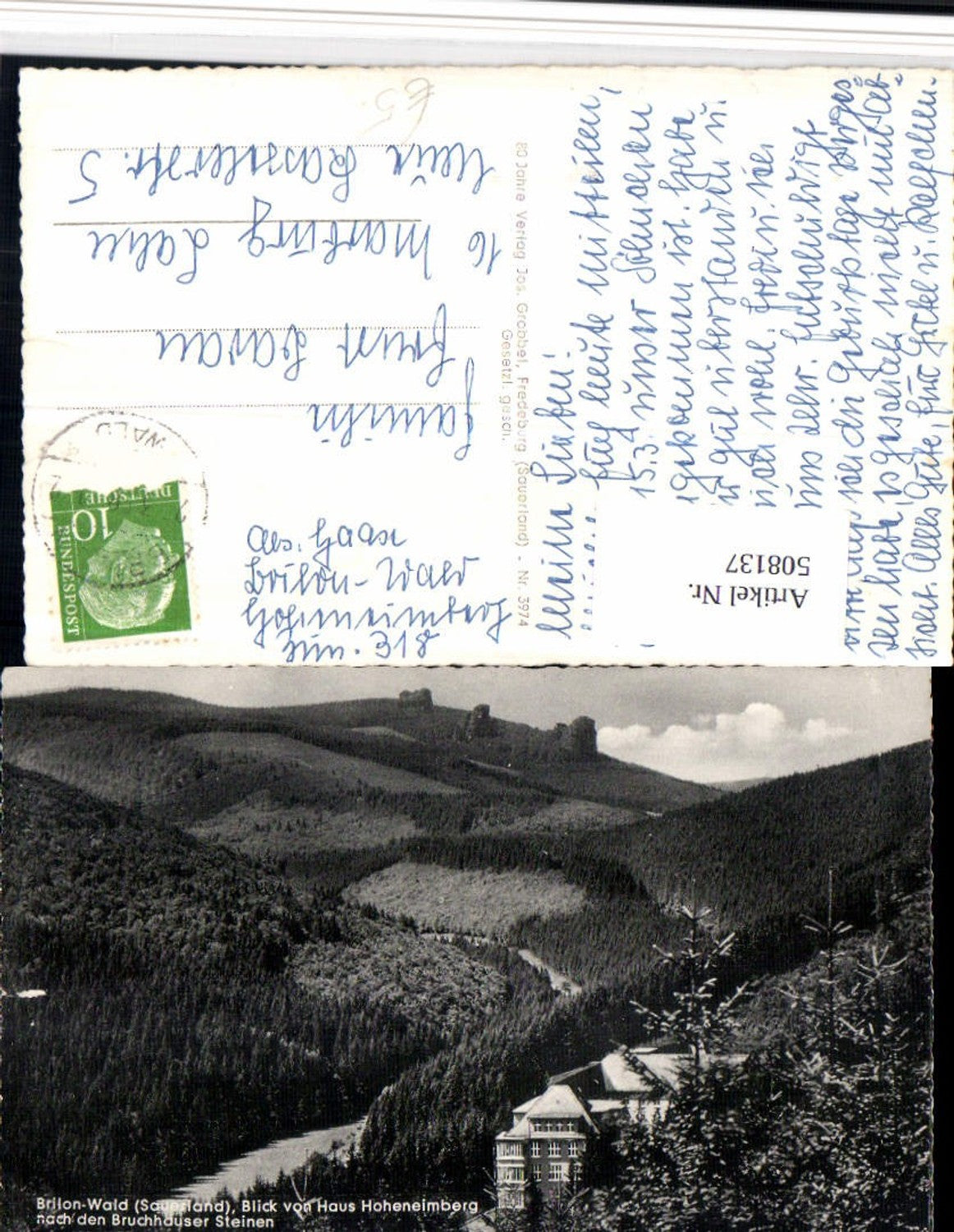 508137,Brilon-Wald im Sauerland Blick v. Haus Hoheneimberg nach Bruchhauser Steinen